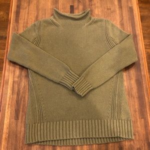 J Crew 100% Cotton Roll Neck Sweater
